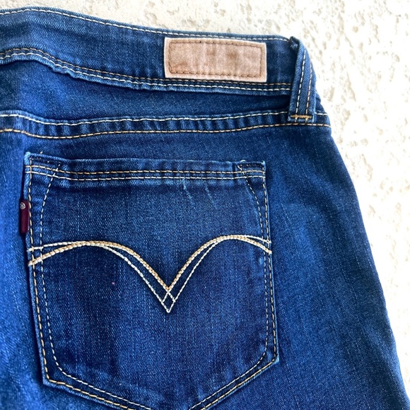 Levi’s Womens Jeans size 17 Bold Curve Low Rise Skinny Vintage Dark Blue stretch - Picture 2 of 7